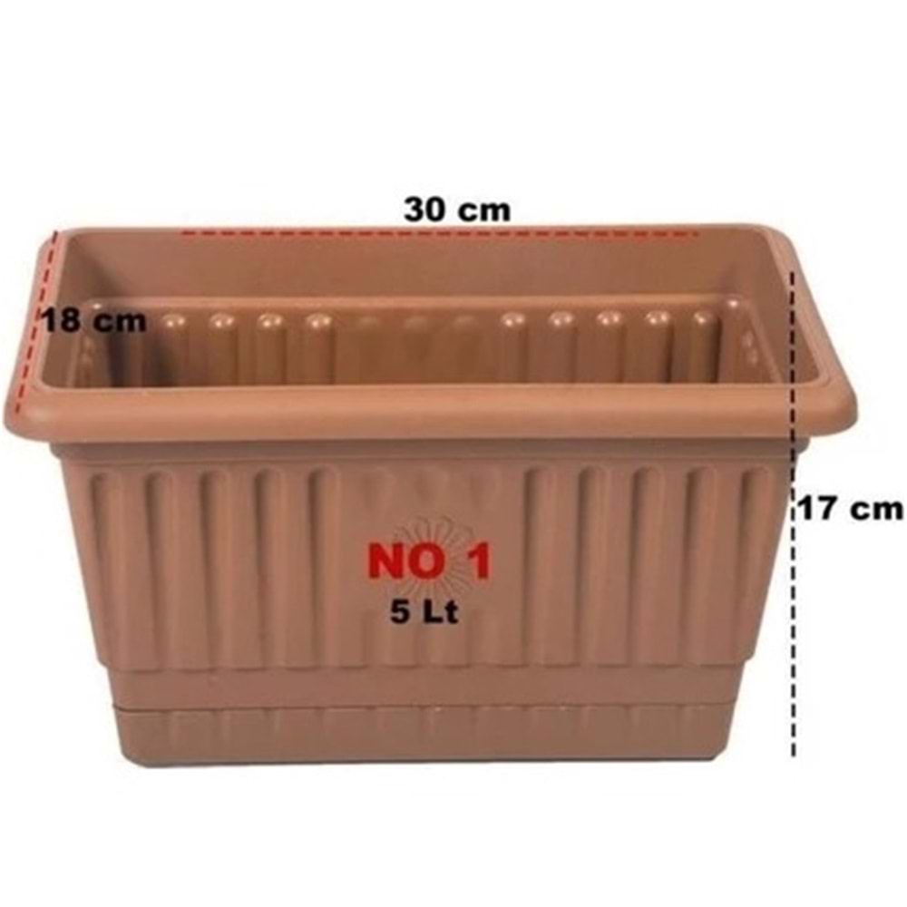HAK HP135 31CM KÇK. BALKON SAKSISI NAT. *12*