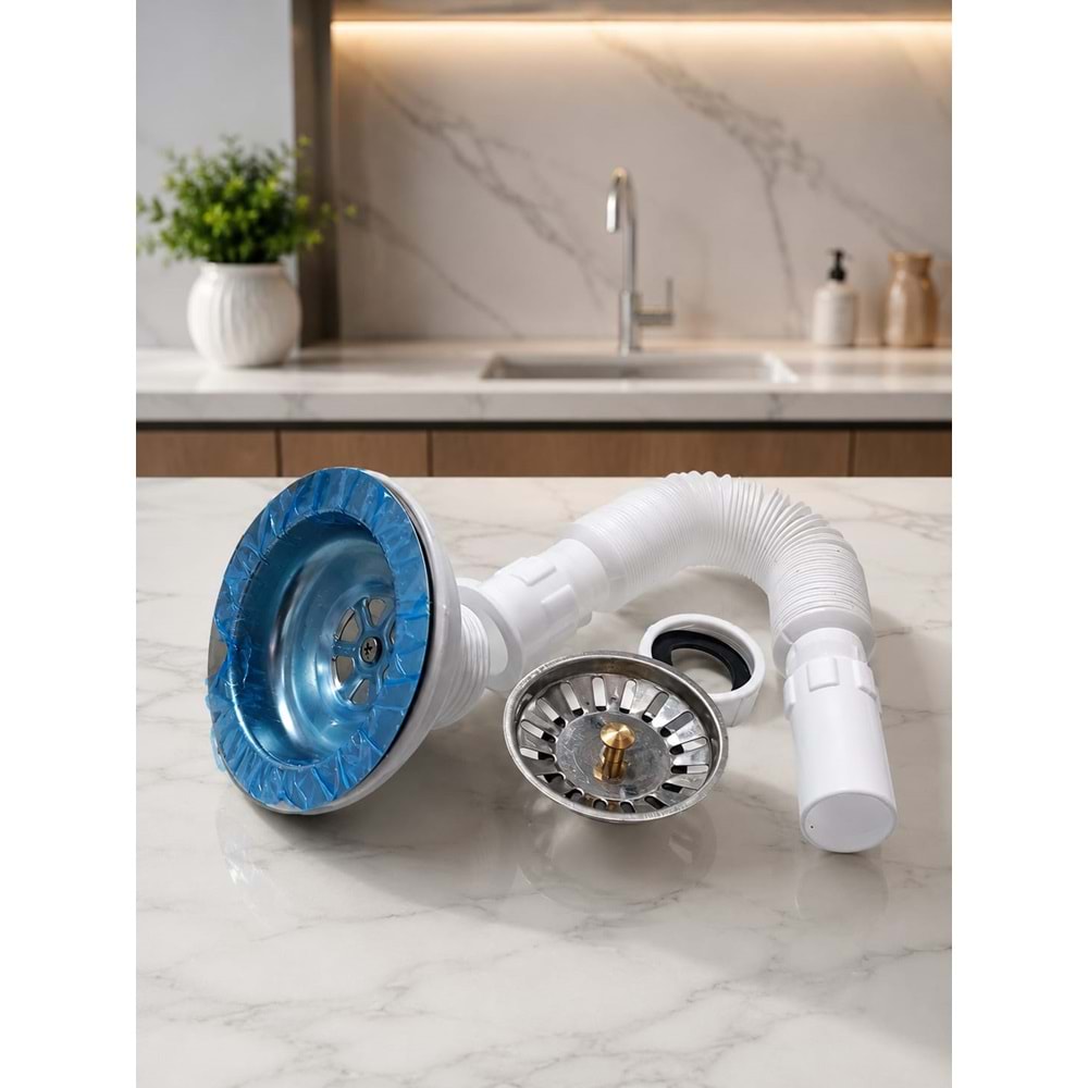 İPEK LÜX ÇÖPMAK KÜÇÜK KROM SİFON *75*