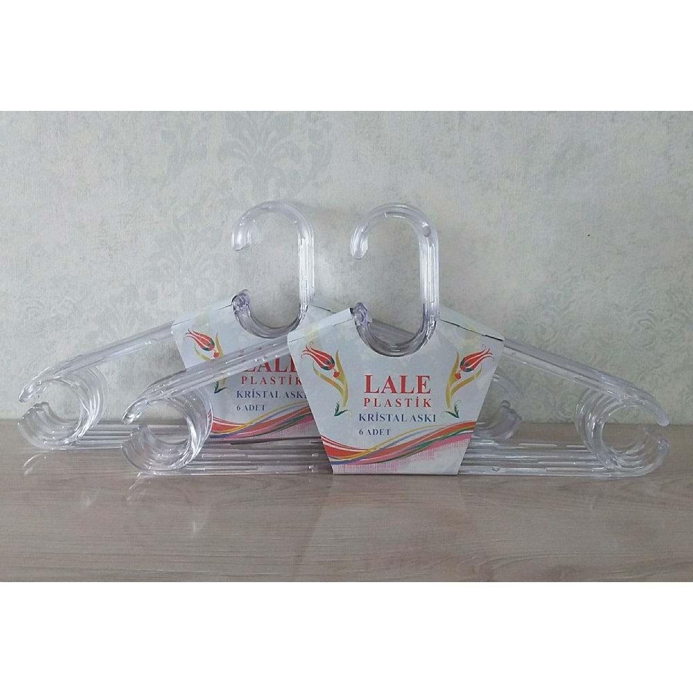LALE PLASTİK L010 KRİSTAL ELBİSE ASKISI *10DZ*