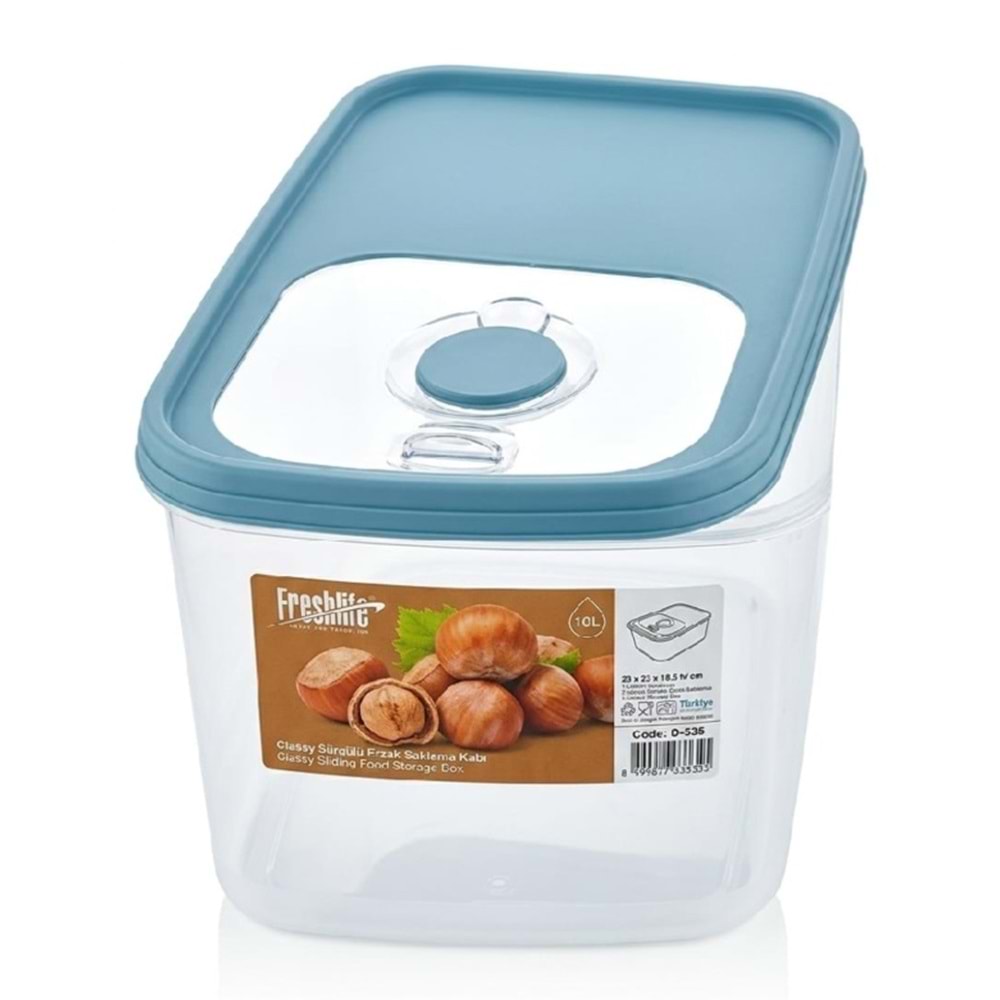 FRESHLİFE D536 SÜRGÜLÜ ERZAK KABI 9 LT *12*