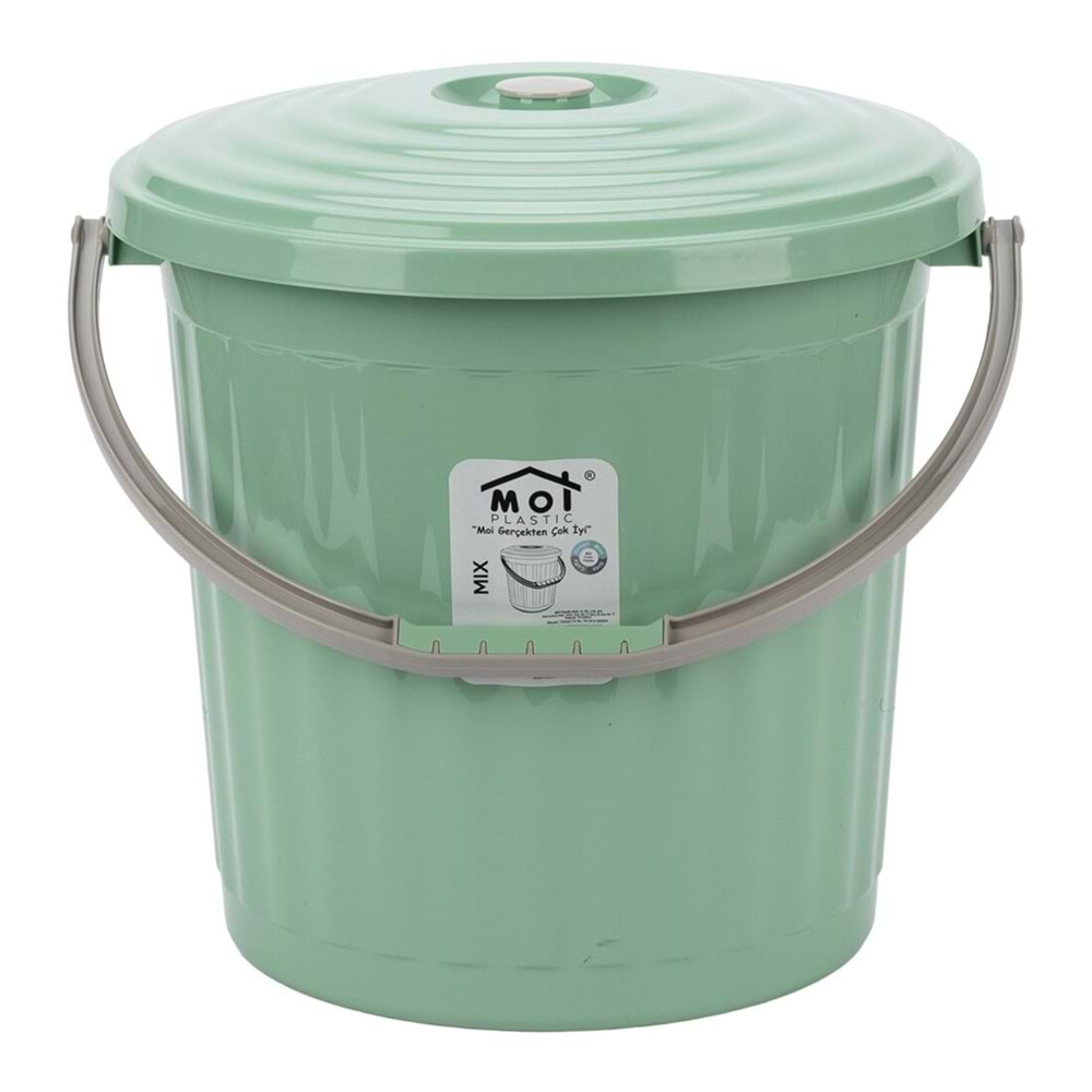 MOİ PLASTİK M149 KAPAKLI SU KOVASI RENKLİ 20 LT *12*
