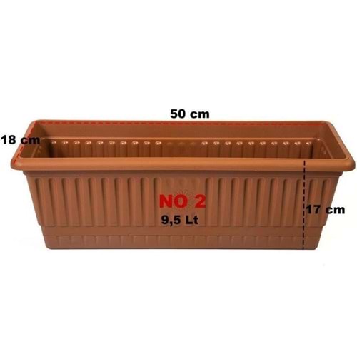 HAK HP136 51CM ORTA BALKON SAKSISI NAT.*12*
