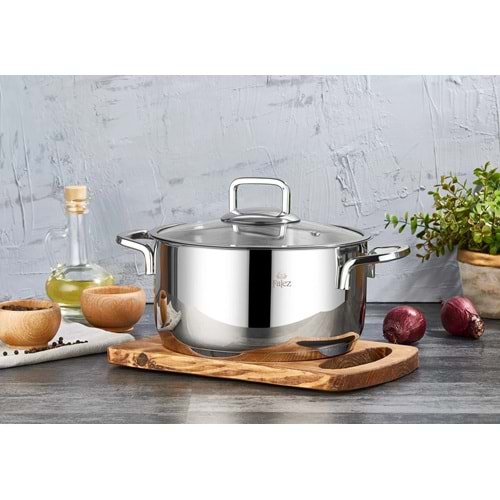 FALEZ VNT 1013 VENTO 24 CM ÇELİK TENCERE 5.2 LT *4*
