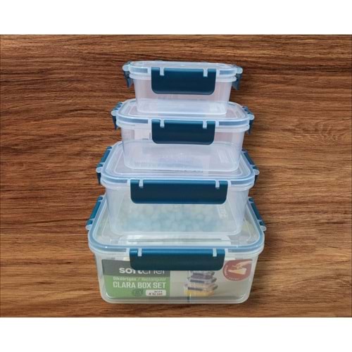 SOFTCHEF 00654 4 PARÇA CLARA DİKD. SET *12*