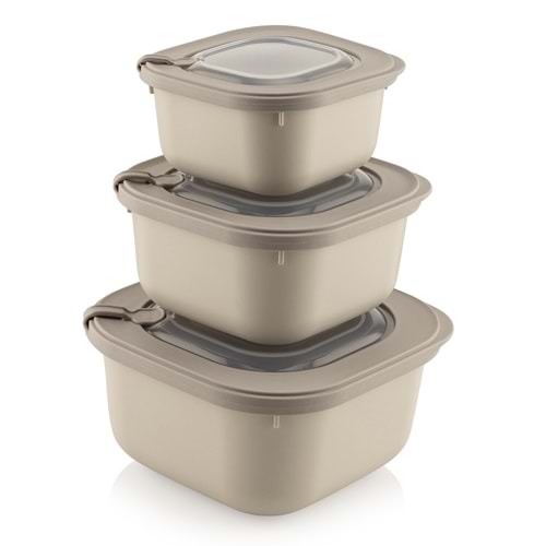 SOFTCHEF 00695 ELEGANT SAKLAMA KABI 3 LÜ SET (600+1100+1800) *12*