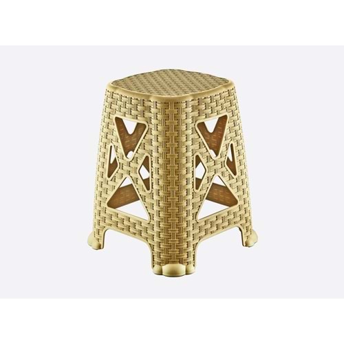 DÜNYA PLASTİK 06108 RATTAN TABURE *12*