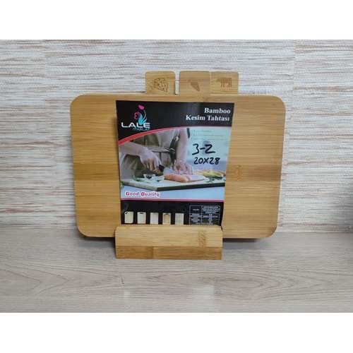 LALE İTHALAT 3Z BAMBU 3 LÜ STANDLI KESİM PANOSU *12*