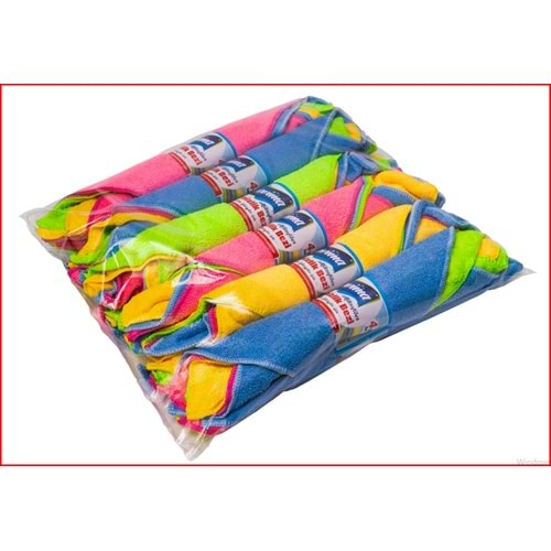 TEMSAN TM465 MİKROFİBER BEZ 4'LÜ 30X30(OVERLOKLU) EVİMA *12*240