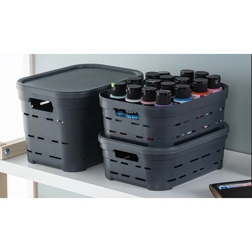 SOFTCHEF 00616 PİRAMİT BOX KAPAKLI 10,8 LT *24*